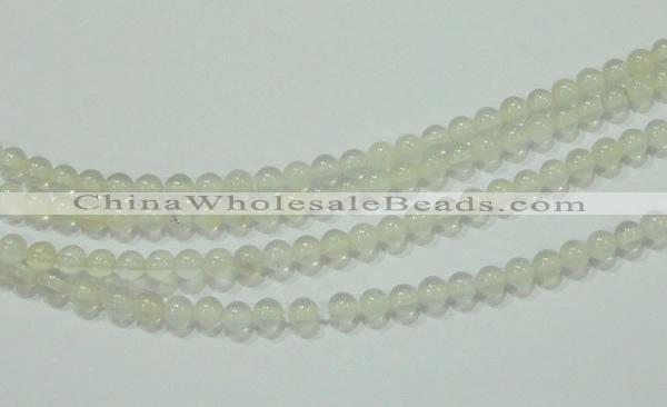 CTG79 15.5 inches 3mm round tiny white chalcedony beads wholesale