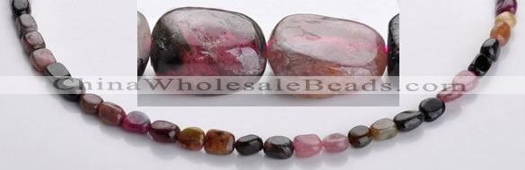 CTO07 5*8mm 15.5 inches freeform natural tourmaline beads