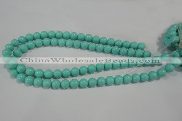 CTU1385 15.5 inches 12mm round synthetic turquoise beads