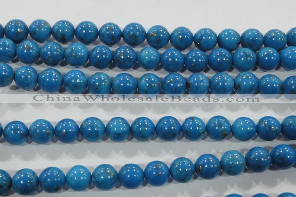 CTU1626 15.5 inches 16mm round synthetic turquoise beads