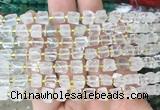 CUBS35 15 inches 6 - 7mm cube white crystal gemstone beads wholesale