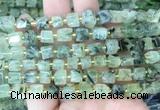 CUBS57 15 inches 7 - 8mm cube prehnite gemstone beads wholesale