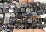 CUBS82 15 inches 8 - 9mm cube sapphire gemstone beads wholesale