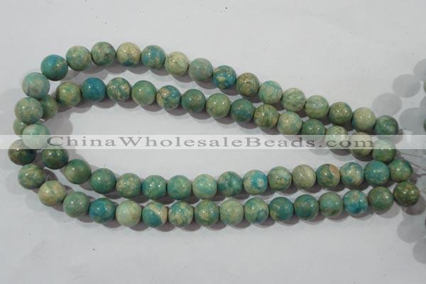 CXH104 15.5 inches 12mm round dyed Xiang He Shi gemstone beads