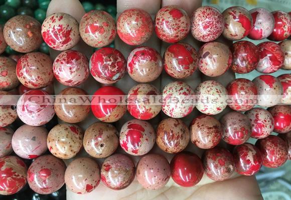 DEBS08 15 inches 12mm round sea sediment Jasper beads wholesale