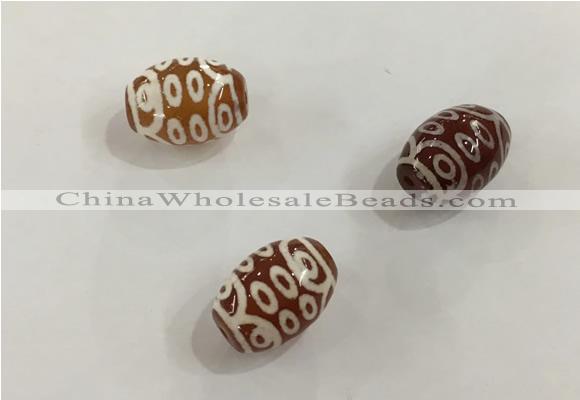 DZI396 10*14mm drum tibetan agate dzi beads wholesale