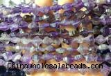 FGBS220 15 inches 10mm faceted four leaf clover amethyst beads wholesale