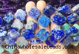 FGBS271 15 inches 18mm four leaf clover lapis lazuli beads wholesale