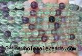 FLBS16 15 inches 8mm round fluorite gemstone beads wholesale