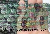 FLBS17 15 inches 10mm round fluorite gemstone beads wholesale