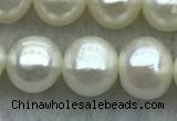 FWP60 15 inches 6mm - 7mm potato white freshwater pearl strands