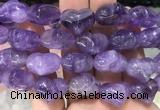 HGBS03 15 inches 11*13*18mm carved heart amethyst beads