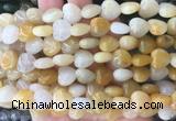 HGBS09 15 inches 12mm heart yellow aventurine gemstone beads wholesale