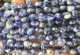 HGBS14 15 inches 12mm heart blue spot jasper gemstone beads wholesale