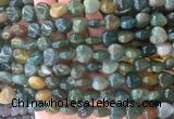 HGBS19 15 inches 12mm heart moss agate gemstone beads wholesale