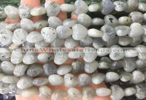 HGBS24 15 inches 12mm heart labradorite gemstone beads wholesale