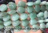 HGBS33 15 inches 20mm heart green aventurine gemstone beads wholesale