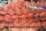 HGBS62 15 inches 20mm heart cherry quartz gemstone beads wholesale