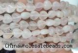 HGBS66 15 inches 10mm heart rose quartz gemstone beads wholesale