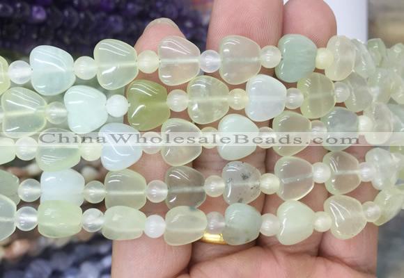 HGBS79 15 inches 10mm heart new jade gemstone beads wholesale