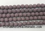 LVBS09 6mm, 8mm, 10mm, 12mm, 14mm, 16mm, 18mm & 20mm round purple lava beads