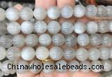 MSBS08 15 inches 10mm round moonstone gemstone beads wholesale