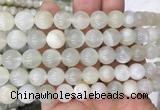 MSBS12 15 inches 10mm round moonstone gemstone beads wholesale