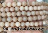 MSBS18 15 inches 10mm round moonstone gemstone beads wholesale