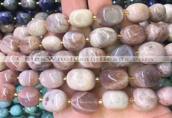 NGBS11 15 inches 8*12 - 10*14mm nuggets moonstone gemstone beads