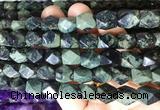 NGBS152 15 inches 9*11mm faceted nuggets kambaba jasper gemstone beads