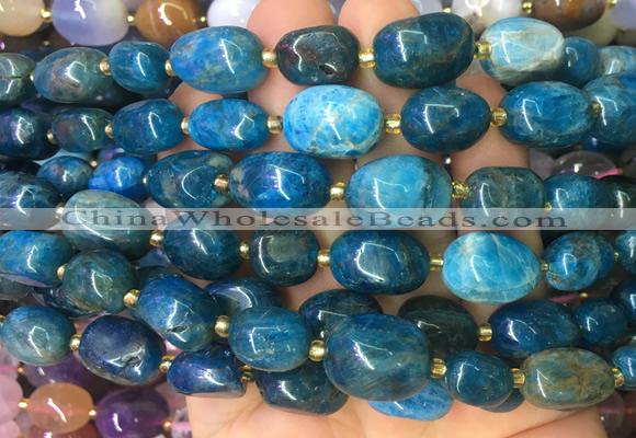 NGBS16 15 inches 8*12 - 10*14mm nuggets apatite gemstone beads