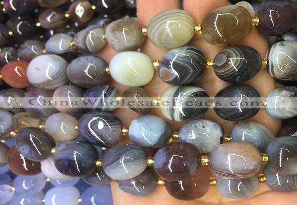 NGBS18 15 inches 8*12 - 10*14mm nuggets botswana agate gemstone beads