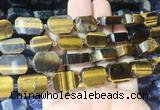 NGBS184 15 inches 10*14mm - 12*16mm freeform yellow tiger eye beads