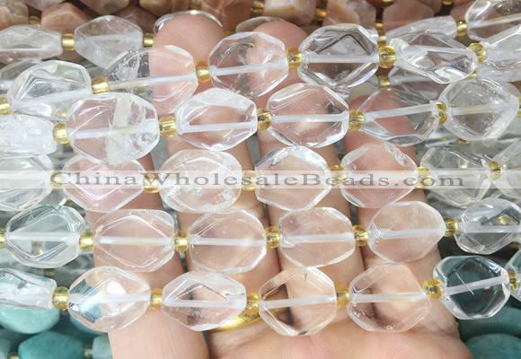 NGBS186 15 inches 10*14mm - 12*16mm freeform iolite beads