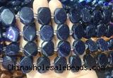 NGBS200 15 inches 10*14mm - 12*16mm faceted freeform blue goldstone beads