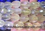 NGBS48 15 inches 12*16 - 13*18mm faceted nuggets lemon quartz beads