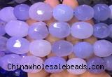 NGBS49 15 inches 12*16 - 13*18mm faceted nuggets blue chalcedony beads