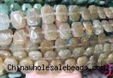 NGBS74 15 inches 13*18mm - 15*20mm faceted freeform quartz beads