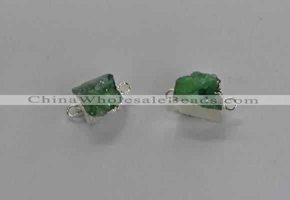 NGC1246 10*12mm - 14*15mm freefrom druzy agate connectors wholesale