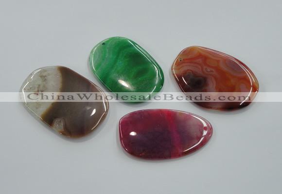 NGP1170 35*50mm - 45*70mm freeform agate gemstone pendants wholesale