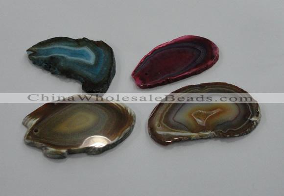 NGP1190 35*50mm - 40*70mm freeform agate gemstone pendants wholesale