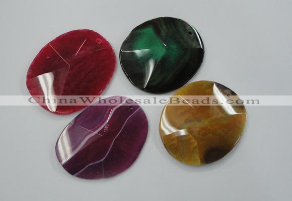 NGP1251 40*50mm - 55*60mm freeform agate gemstone pendants wholesale