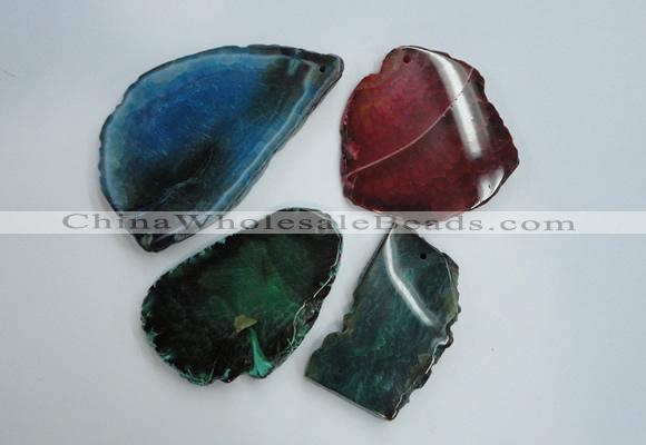 NGP1262 40*50mm - 50*70mm freeform agate gemstone pendants wholesale