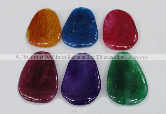 NGP1869 40*52mm - 40*58mm freeform agate gemstone pendants