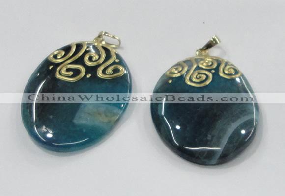 NGP2831 30*35mm - 35*45mm freeform agate gemstone pendants wholesale