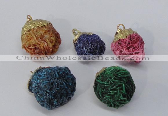 NGP2918 15*20mm - 25*30mm freeform desert rose pendants wholesale