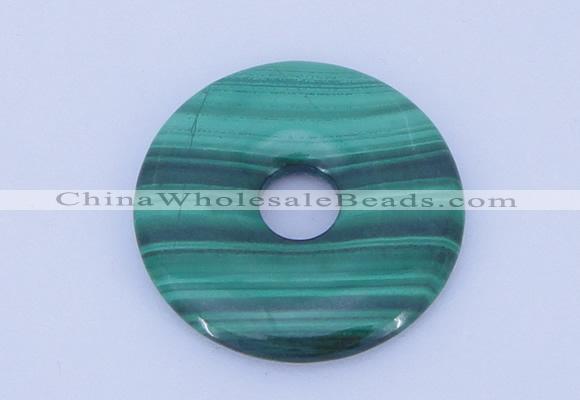 NGP705 35mm natural malachite gemstone donut pendant