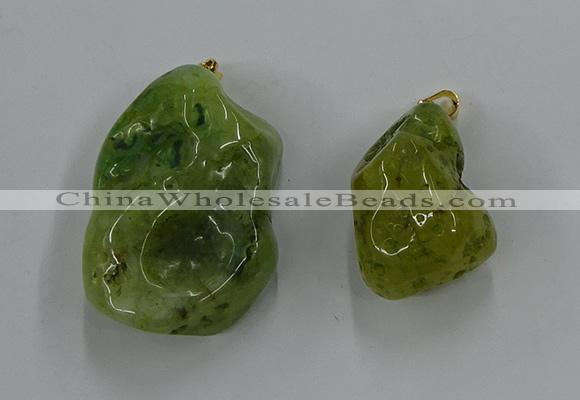 NGP8841 20*25mm - 30*40mm nuggets agate pendants wholesale