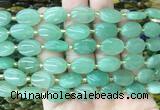 OVBS16 15 inches 10*14mm oval green aventurine gemstone beads wholesale