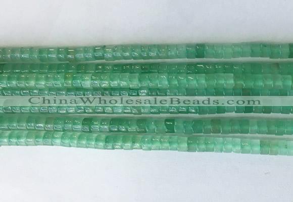 RBBS06 15 inches 2*4mm heishi green aventurine gemstone beads